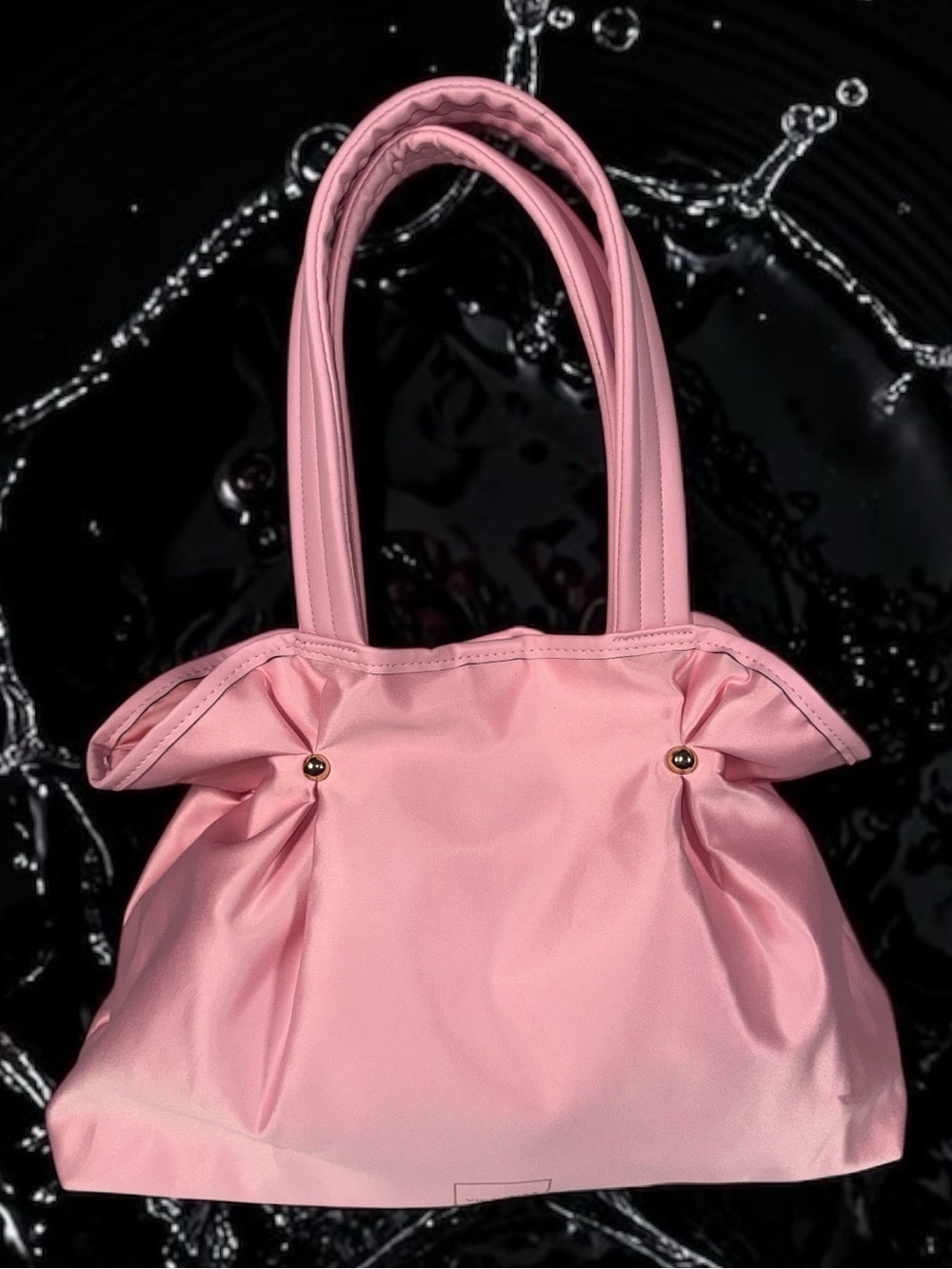 Victoria's Secret Pink Pleated Tote with Double Handles